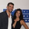 Michael Phelps et sa compagne Nicole Johnson aux MTV Video Music Awards 2016 à New York, le 28 août 2016.