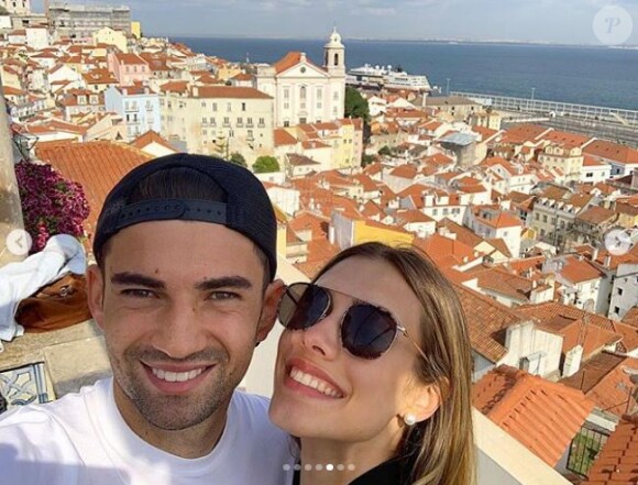 Enzo Zidane en vacances avec sa compagne Karen Gonçalves à Lisbonne. Instagram, le 1er avril 2019.
