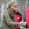 Kate Middleton (Catherine), la duchesse de Cambridge, enceinte, a pris part a un entrainement de bénévoles de l'Association des Scouts au Great Tower Scout Camp près de Newby Bridge, en Cumbrie, Angleterre, le 22 mars 2013.
