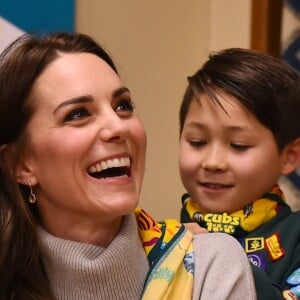 Catherine Kate Middleton, duchesse de Cambridge, participe à la célébration des 100 ans de l'association des scouts de Kings Lynn le 14 décembre 2016.