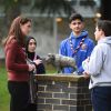 Catherine (Kate) Middleton, duchesse de Cambridge, se rend au siège des scouts de Gilwell Park pour en apprendre davantage sur leur nouvelle organisation et leur mode de vie. Cette organisation scout est destinée aux jeunes enfants, la visite célèbre également le centième anniversaire du parc Gilwell. Londres, le 28 mars 2019