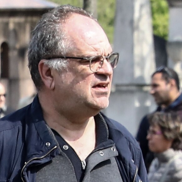 Catherine Deneuve - Arrivées aux obsèques d'Agnès Varda au Cimetière du Montparnasse à Paris, le 2 avril 2019.