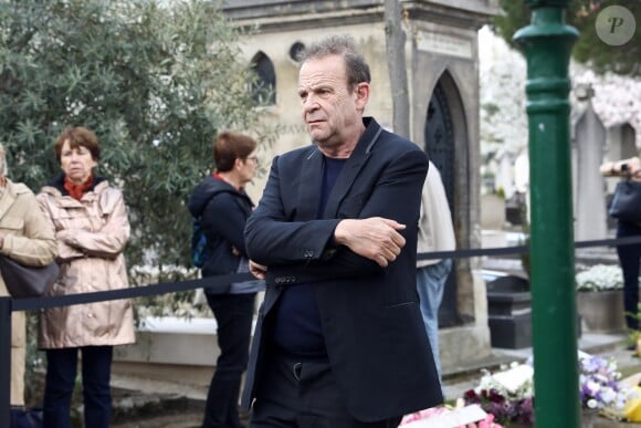 François-Marie Banier - Arrivées aux obsèques d'Agnès Varda au Cimetière du Montparnasse à Paris, le 2 avril 2019.