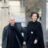 Audrey Azoulay, Alain Terzian - Arrivées aux obsèques d'Agnès Varda au Cimetière du Montparnasse à Paris, le 2 avril 2019.