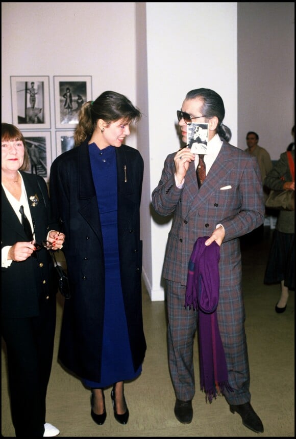 Caroline de Monaco et Karl Lagerfeld en 1984.
