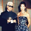 Caroline de Monaco et Karl Lagerfeld lors du Bal de la Croix Rouge à Monte Carlo en 1996.