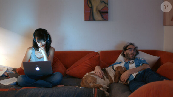 Romane Bohringer et Philippe Rebbot dans leur film L'Amour flou