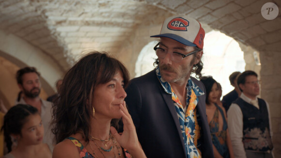 Romane Bohringer et Philippe Rebbot dans leur film L'Amour flou