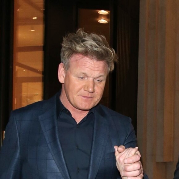 Gordon Ramsay et sa femme Tana - People arrivent au dîner "Mens GQ" pour célébrer la Fashion Week à Londres le 7 janvier 2019.