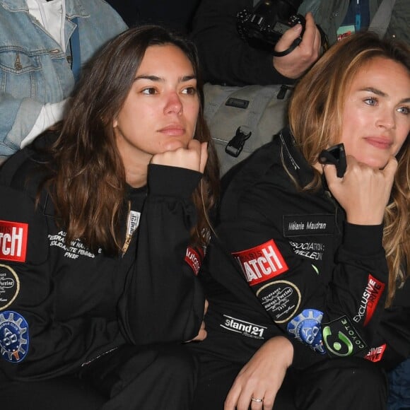 Exclusif - Alma et Mélanie Maudran lors de la 2ème édition du "Girls Charity Racing" dans le cadre de l'évènement "TALON PISTE X Exclusive Drive" sur le circuit du Mans. "TALON PISTE X Exclusive Drive" est le seul évènement automobile caritatif 100% féminin. Le principe, des marques issues de l'univers automobile, engagent une voiture. Une personnalité féminine prend le volant sur le circuit Bugatti du Mans. Leur objectif remporter la compétition afin de récolter des dons au profit de l'association pour laquelle elles courent. Les femmes engagées dans cette course " Talon Piste " prennent très au sérieux l'évènement. Elles sont en premier lieu entrainées par un coach, professionnel du pilotage. Bien préparées, elles sont ensuite notées, lors d'une finale qu'elles disputent seules. Les critères de notation reposent sur le respect des trajectoires, la qualité des freinages, le contrôle de la vitesse en courbe, ou la maitrise globale de la voiture. Un joli challenge pour des femmes qui n'ont pas froid aux yeux. Cette année, la première place du podium est revenue à Sandy Heribert (2500€ au profit de l'association Premiers de Cordée), la deuxième place à Carine Galli (1500€ au profit de l'Association Sclérose Tubéreuse de Bourneville) et la troisème place à Alma (1000€ au profit de l'association Fédération Nationale Solidarité Femmes). Le Mans, le 23 mars 2019. © Guirec Coadic/Bestimage