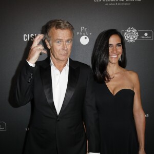 Franck Dubosc et sa femme Danièle arrivent à la 14ème cérémonie des Globes de Cristal, à la salle Wagram à Paris, le 4 février 2019. © Marc Ausset-Lacroix/Bestimage