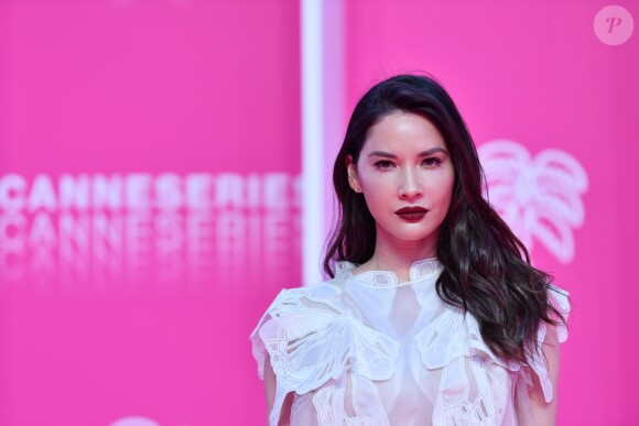 Olivia Munn pour la série "The Rook" - Photocall et 4ème montée des marches durant la 2ème édition du festival Canneseries à Cannes, le 8avril 2019. © Rachid Bellak/Bestimage