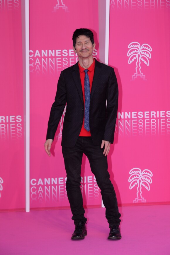 Gregg Araki (le producteur de la série "Now Apocalypse") - Photocall et 4ème montée des marches durant la 2ème édition du festival Canneseries à Cannes, le 8avril 2019. © Rachid Bellak/Bestimage