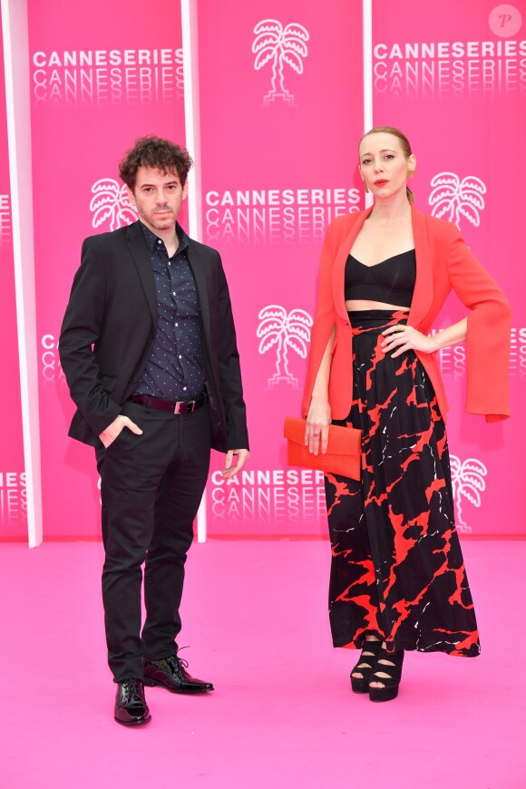 Ezequiel Tronconi et Paula Carruega - Photocall et 3ème montée des marches durant la 2ème édition du festival Canneseries à Cannes, le 7 avril 2019. © Bruno Bebert/Bestimage