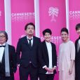 Eiji Kitahara Nanako Hirose, Fujii Mina, Jun Shison - Photocall de la 3ème montée des marches durant la 2ème édition du festival Canneseries à Cannes, le 7 avril 2019. © Rachid Bellak/Bestimage