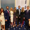 Kimberly Guilfoyle, son compagnon Donald Trump Jr., Tiffany Trump, Lara Trump, son mari Eric Trump, Ivanka Trump et son mari Jared Kushner. Février 2019.