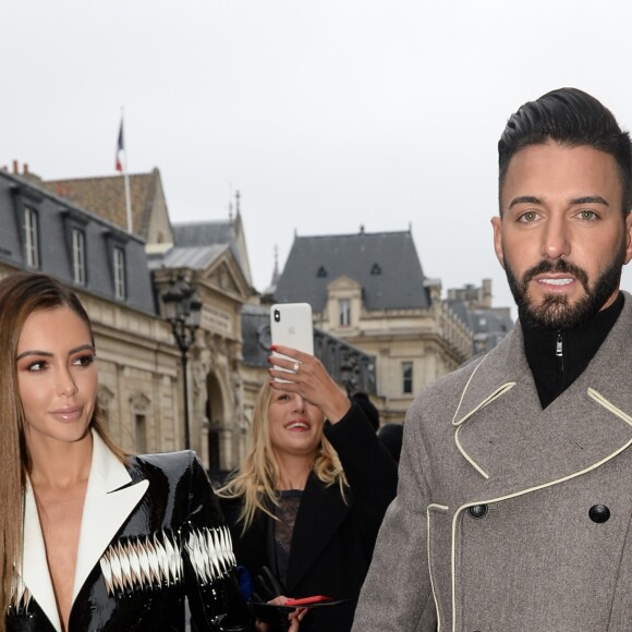 Nabilla Benattia, Thomas Vergara - Arrivées au défilé de mode Haute-Couture printemps-été 2019 "Jean Paul Gaultier" à Paris. Le 23 janvier 2019 © Veeren-CVS / Bestimage