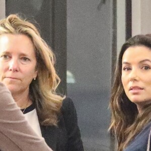 Exclusif - Eva Longoria sort dîner avec des amies chez E. Baldi à Beverly Hills le 10 avril 2019.