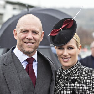 Zara Phillips (Zara Tindall) et son mari Mike Tindall au Cheltenham National Hunt Festival - jour 4 à Cheltenham le 15 mars 2019.