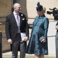 MIke Tindall et sa femme Zara Phillips Tindall (enceinte) - Les invités arrivent à la chapelle St. George pour le mariage du prince Harry et de Meghan Markle au château de Windsor, Royaume Uni, le 19 mai 2018.