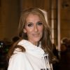 Céline Dion à la sortie de l'hôtel Plaza Athénée après le tournage pour l'Oréal à Paris, France, le 30 janvier 2019.