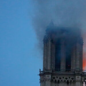 Incendie survenu en la cathédrale Notre-Dame de Paris, France, le 15 avril 2019. © Philippe Wojazer/Pool/Bestimage