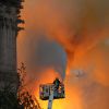 Incendie de la cathédrale Notre-Dame de Paris, le 15 avril 2019. © Stéphane Lemouton/Bestimage