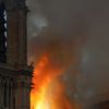 Incendie de la cathédrale Notre-Dame de Paris, le 15 avril 2019. © Stéphane Lemouton/Bestimage