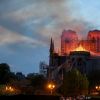 Incendie de la cathédrale Notre-Dame de Paris. Le 15 avril 2019 - Bestimage