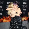 Maisie Williams et Sophie Turner à la première de "Game of Thrones - Saison 8" au Radio City Music Hall à New York, le 3 avril 2019.