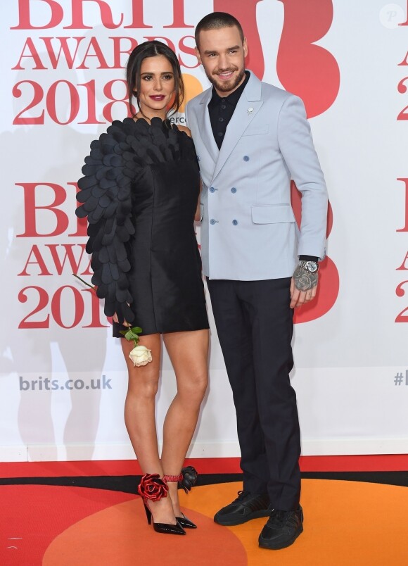 Cheryl Cole et Liam Payne lors de la soirée des 38ème Brit Awards à l'O2 Arena à Londres, Royaume Uni, le 21 février 2018.