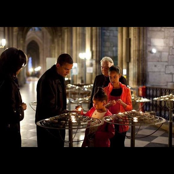 Michelle Obama a publié un message sur Instagram, après l'incendie de Notre-Dame de Paris survenu le 15 avril 2017.