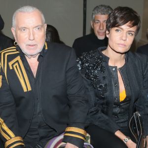 Bernard Lavilliers et sa femme Sophie Chevalier - People au défilé de mode "Julien Fournié", collection Haute-Couture printemps-été 2018, à Paris. Le 23 janvier 2018 © CVS - Veeren / Bestimage