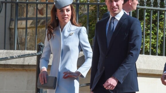 Kate Middleton au bras de William, Harry seul, la famille royale fête Pâques