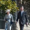 La princesse Anne et Sir Timothy Laurence arrivent pour assister à la messe de Pâques à la chapelle Saint-Georges du château de Windsor, le 20 avril 2019.