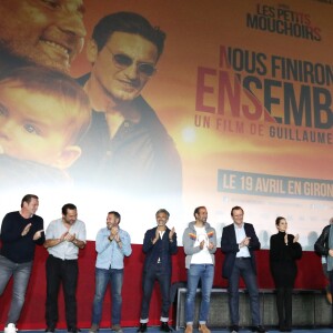 Exclusif - Benoit Magimel, Gilles Lellouche, José Garcia, Marion Cotillard, Guillaume Canet, Valérie Bonneton, François Cluzet - Avant-première du film "Nous finirons ensemble" au cinéma CGR Bordeaux Le Français avec l'équipe du film à Bordeaux le 18 avril 2019. La suite du film "Les petits mouchoirs" est sortie en avant-première dans la région avant la sortie nationale. © Patrick Bernard / Jean-Marc Lhomer / Bestimage