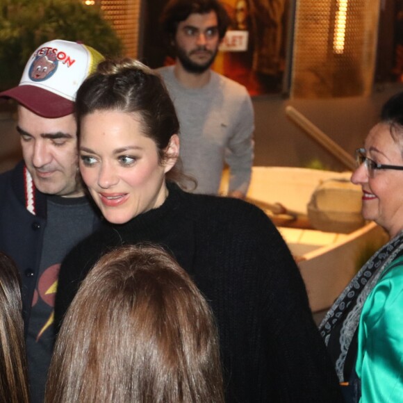 Exclusif - Marion Cotillard - Avant-première du film "Nous finirons ensemble" au cinéma CGR Bordeaux Le Français avec l'équipe du film à Bordeaux le 18 avril 2019. La suite du film "Les petits mouchoirs" est sortie en avant-première dans la région avant la sortie nationale. © Patrick Bernard / Jean-Marc Lhomer / Bestimage