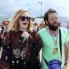 La chanteuse Adele et son compagnon Simon Konecki - Festival Glastonbury 2015, le 28 juin 2015.