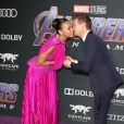 Zoe Saldana et Jeremy Renner - Avant-première du film "Avengers: Endgame" à Los Angeles, le 22 avril 2019.