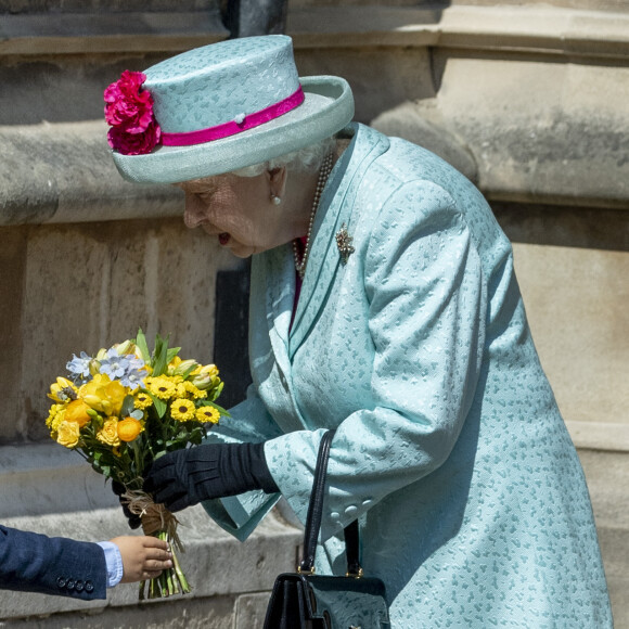 La reine Elizabeth II et une partie de la famille royale britannique étaient rassemblés le 21 avril 2019 pour la messe de Pâques en la chapelle Saint-George à Windsor.
