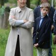 La comtesse Sophie de Wessex et son fils James, vicomte Severn, lors du Royal Windsor Horse Show à Windsor, le 12 mai 2018.