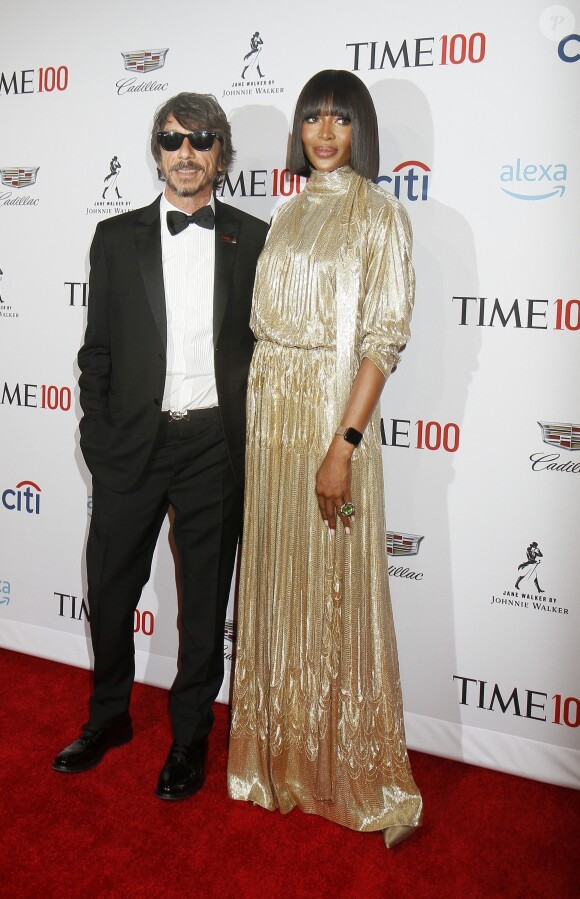 Pierpaolo Piccioli, Naomi Campbell - Les célébrités arrivent au Time 100 Gala 2019 à New York, le 23 avril 2019.