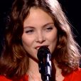 Laura dans "The Voice 8" sur TF1, le 27 avril 2019.