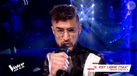 Anto dans "The Voice 8" sur TF1, le 27 avril 2019.