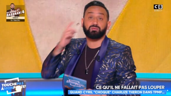 Cyril Hanouna revient sur l'affaire avec Charlize Theron dans "TPMP", jeudi 25 avril 2019, sur C8