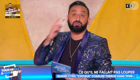 Cyril Hanouna évoque la polémique avec Charlize Theron dans "TPMP", jeudi 25 avril 2019