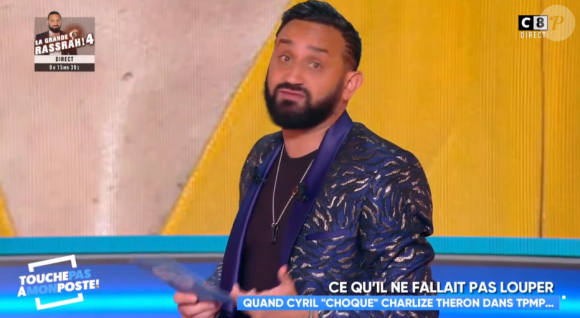 Cyril Hanouna évoque la polémique avec Charlize Theron dans "TPMP", jeudi 25 avril 2019