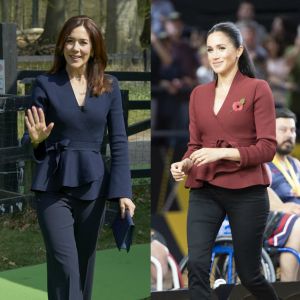 La princesse Mary du Danemark et Meghan Markle, duchesse de Cambridge, ont craqué pour la même veste !