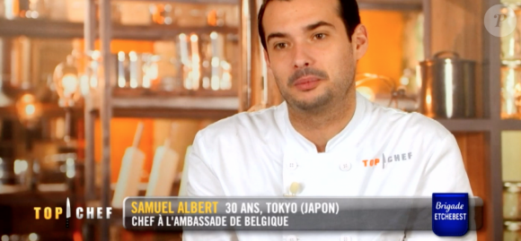 Samuel lors de la demi-finale de "Top Chef 10" mercredi 1er mai 2019 sur M6.