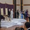 Cérémonie de l'abdication, appelée "Taiirei-Seiden-no-gi", de l'Empereur Akihito et de l'Impératrice Michiko du Japon au palais impérial à Tokyo. Le 30 avril 2019